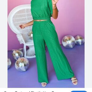 HYFVE Green Two-Piece Jumpsuit Set